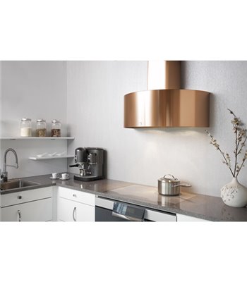 RørosHetta Luna Sense 90 x 34 m/kanal væghængt emhætte