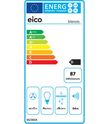Eico 6213 Silenzio N TC skabsintegreret emhætte