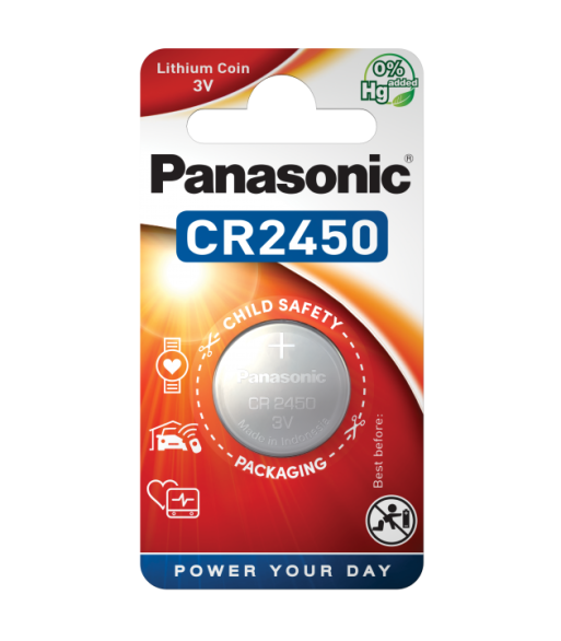 Panasonic CR2450L/1BP - batteri - CR2450