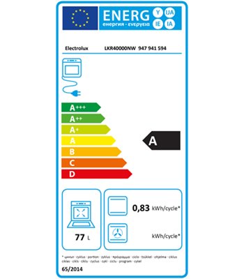 Electrolux LKR40000NW glaskeramisk komfur