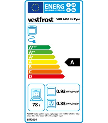 Vestfrost VBO 2460 PN Pyro ovn til indbygning
