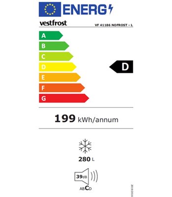 Vestfrost VF 41186 NoFrost - L fritstående fryseskab