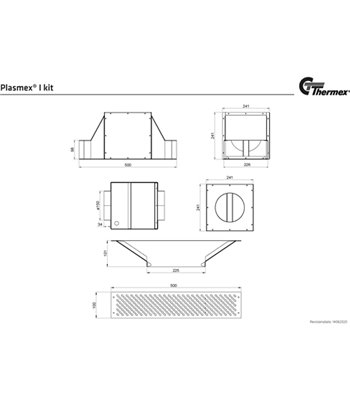 Thermex 536.99.1800.9 plasmex kit incl. monteringsbox