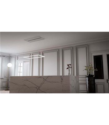 Witt Marble White loftintegreret emhætte med lampe