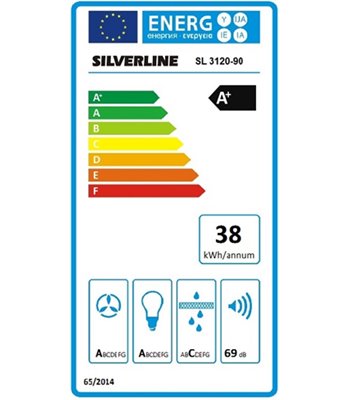 Silverline SL 3120-90 HV væghængt emhætte