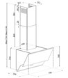 Silverline SL 3490-80 SR skråtstillet emhætte