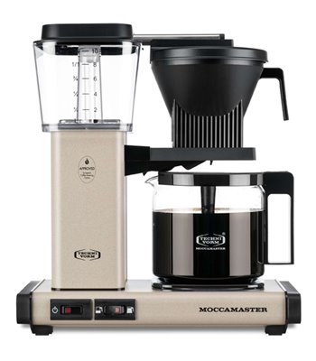 Moccamaster Optio kaffemaskine sandstone