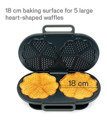 Wilfa WM5DB-200P Joy double vaffeljern