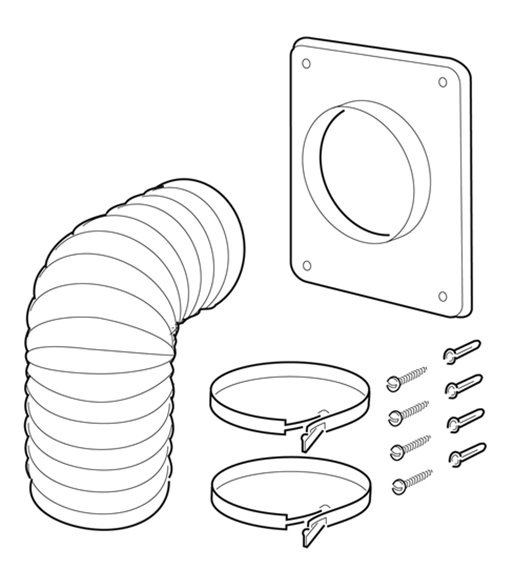 Franke slangesæt 125 mm diameter tilbehør emhætte