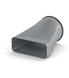 Eico 5659 overgangsstuds 90x220 - Ø150 stål