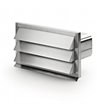 Silverline 4022038 lamelventil inkl. returklap stål, 9 x 22