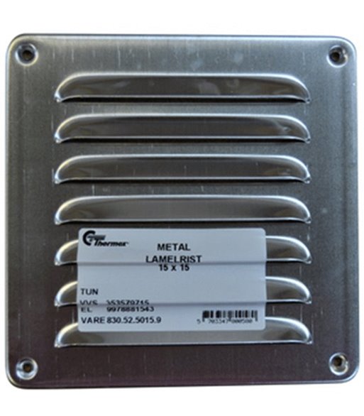 Thermex 830.52.5015.9 metal lamelrist 15x15 cm