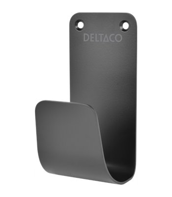 Deltaco EV-5115 Cable hook SS304, stainless steel black