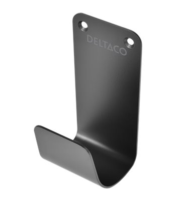 Deltaco EV-5115 Cable hook SS304, stainless steel black