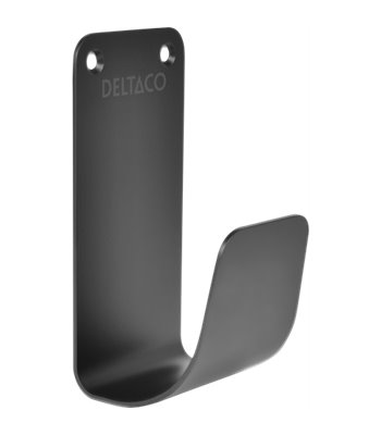 Deltaco EV-5115 Cable hook SS304, stainless steel black