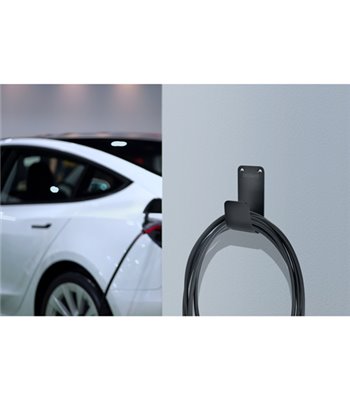 Deltaco EV-5115 Cable hook SS304, stainless steel black