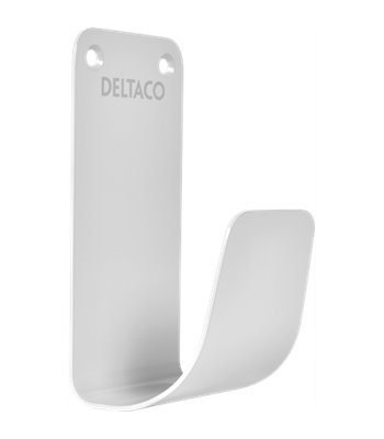 Deltaco EV-5116 Cable hook SS304, stainless steel white