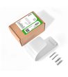 Deltaco EV-5116 Cable hook SS304, stainless steel white