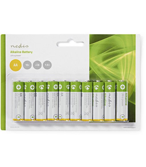 Nedis batteri AA 10 stk