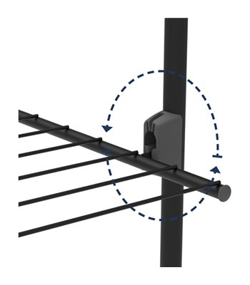 Rörets Triple+ tørrestativ sort