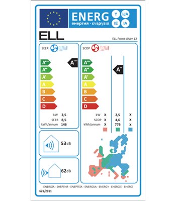 ELL Front Silver varmepumpe
