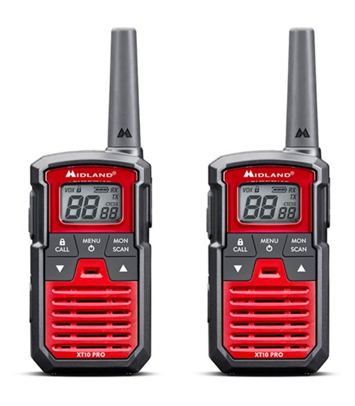 MIDLAND XT10 Pro walkie talkie black/red