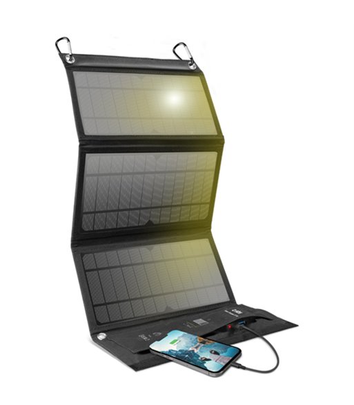 SBS TESOLARCHG21W Transportabel oplader med solceller 21W