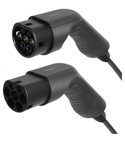 Deltaco EV-1203 type 2, 1 fase, 16A, 3M ladekabel