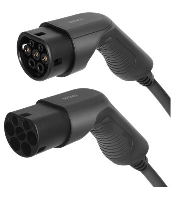 Deltaco EV-3213  type 2, 3 fase, 16A, 3M ladekabel