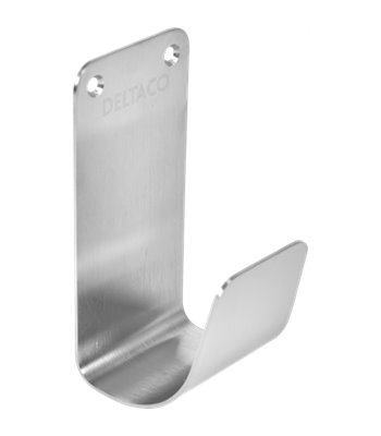Deltaco EV-5117 Cable hook SS304, polished stainless steel