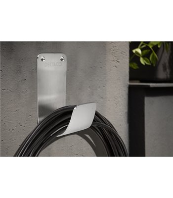 Deltaco EV-5117 Cable hook SS304, polished stainless steel