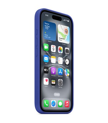 Apple iPhone 16 Silicone Case with MagSafe ultramarine MYY63