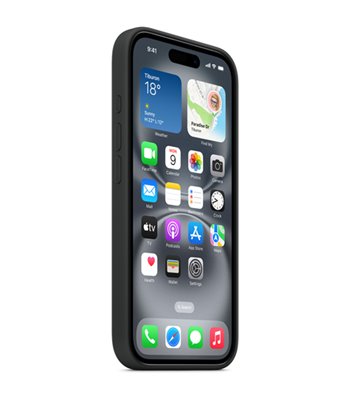 Apple iPhone 16 Silicone Case with MagSafe black MYY13ZM/A