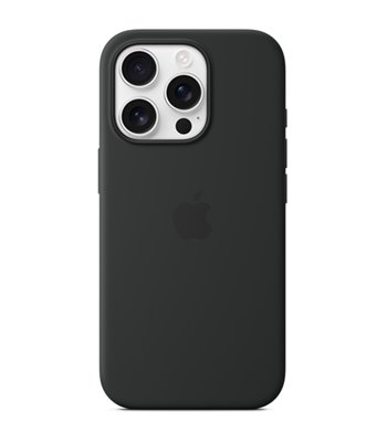 Apple iPhone 16 Pro Max Silicone Case with MagSafe black MYY