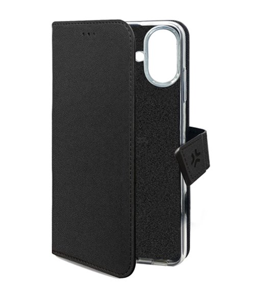Celly Wally iPhone 16 Plus flipcover sort