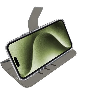 Celly Wally iPhone 16 Plus flipcover sort