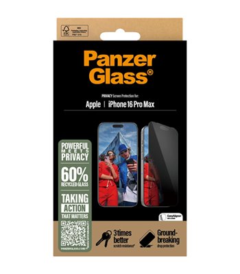 PanzerGlass Privacy Screen Protector iPhone 16 Pro Max - Ult