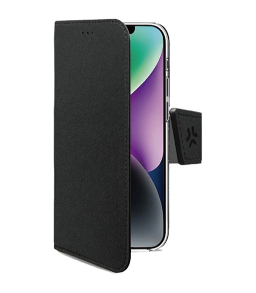 Celly Wally case iPhone 16e flipcover black