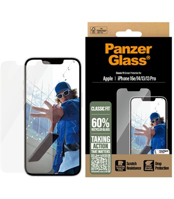 PanzerGlass Screen Protector iPhone 16e - Classic Fit w. Ali