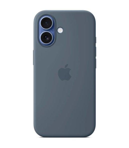 Apple iPhone 17 Silicone Case with MagSafe anchor blue MGEW4