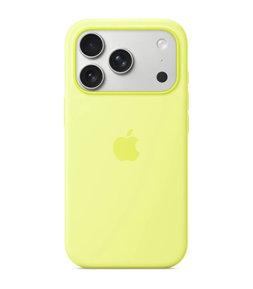 Apple iPhone 17 Pro Silicone Case with MagSafe neon yellow M