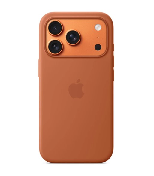 Apple iPhone 17 Pro Silicone Case with MagSafe terra cotta M