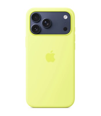 Apple iPhone 17 Pro Max Silicone Case with MagSafe neon yell
