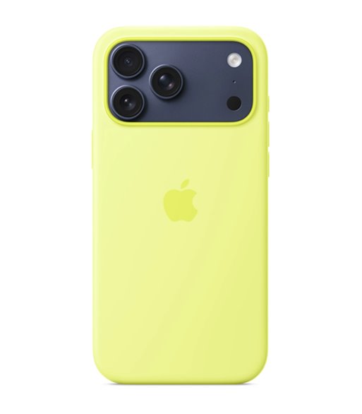 Apple iPhone 17 Pro Max Silicone Case with MagSafe neon yell