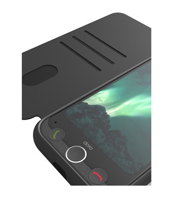 Doro 8934 Wallet Case Aurora A31 etui med pung graphite