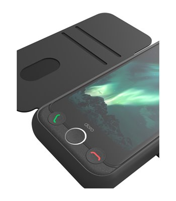Doro 8933 Aurora A11 Wallet Case graphite