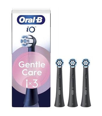 Oral-B Refill iO Gentle Care 3-pak børstehoved sort