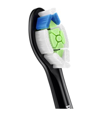 Philips Refill HX6064/88 4-pak børstehoved sort