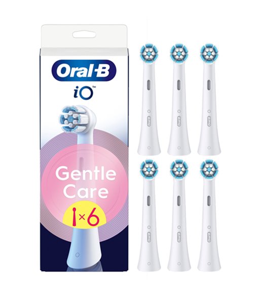 Oral-B Refill iO Gentle Care 6-pak børstehoved hvid