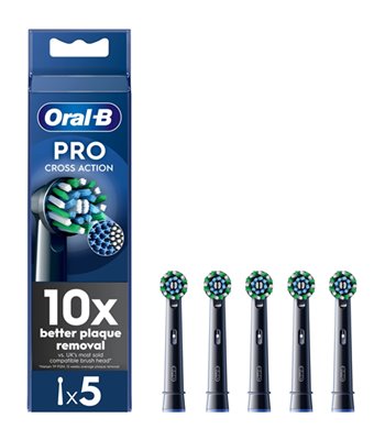 Oral-B Refill Refill CrossAction 5-pak børstehoved sort
